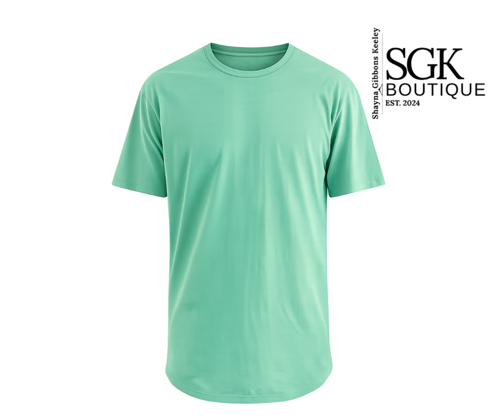 Teal | Extended Round Tee
