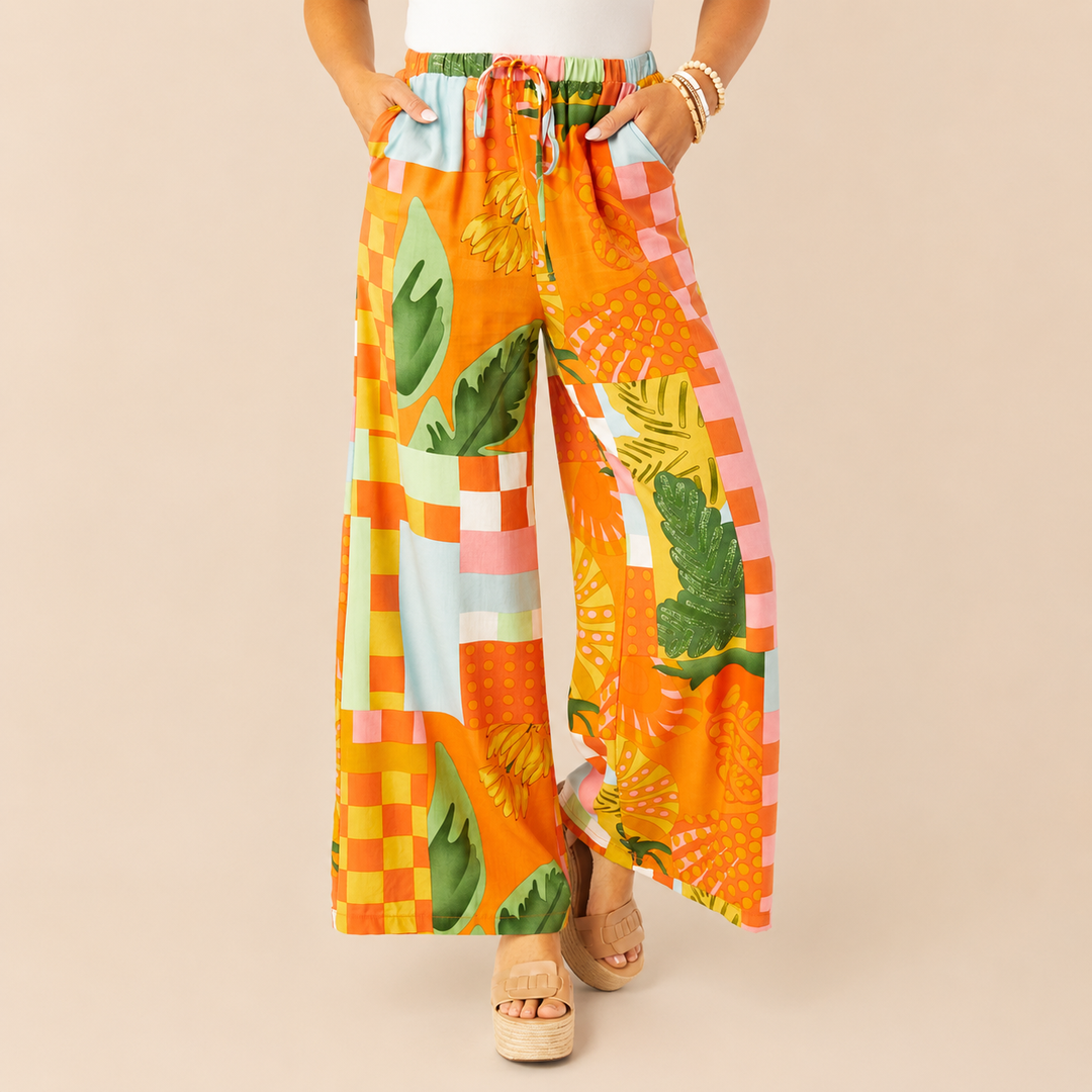 Torenia | Printed Wide-Leg