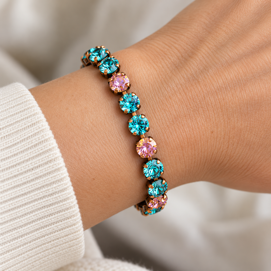 Copper Lavendar | Link Bracelet