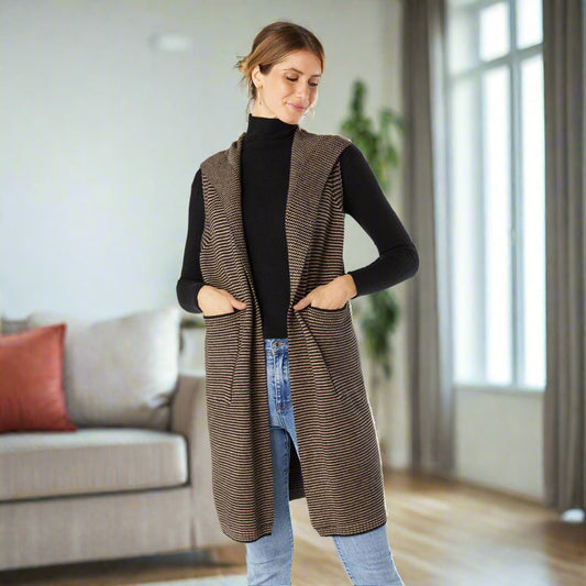 Relaxed Hooded Vest