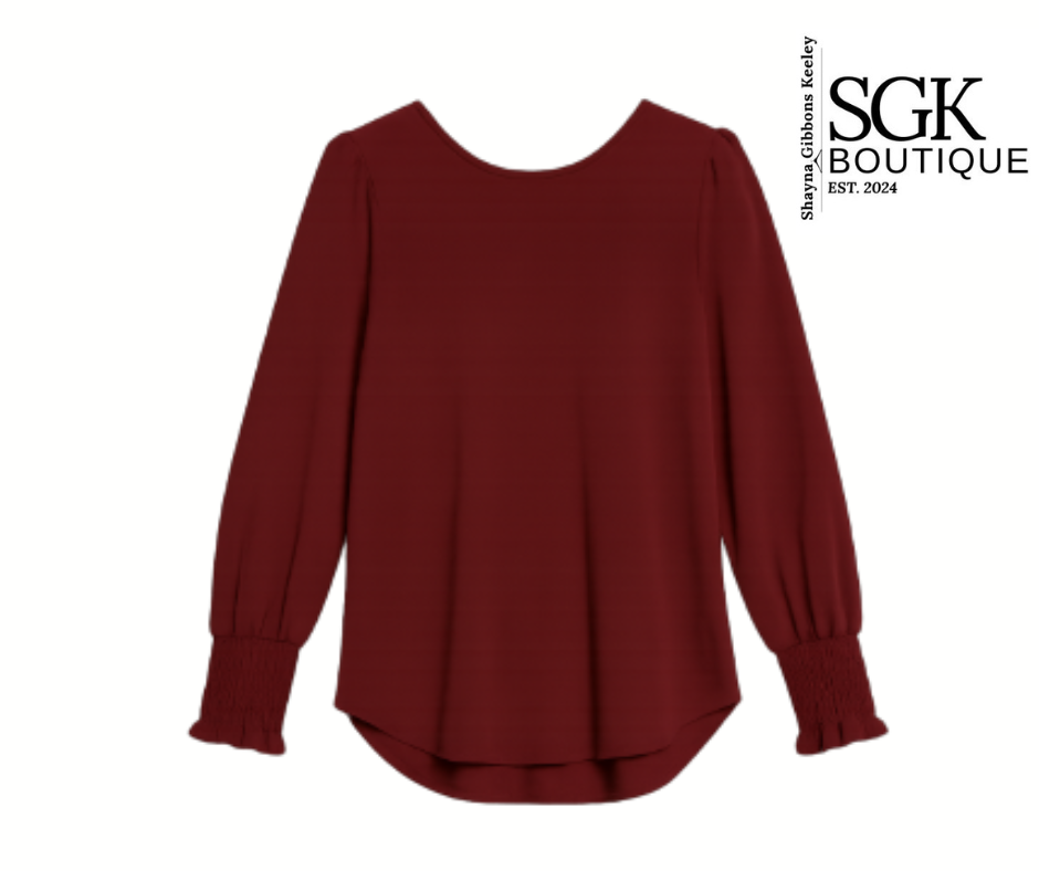 Crinkle Ruffle Blouse