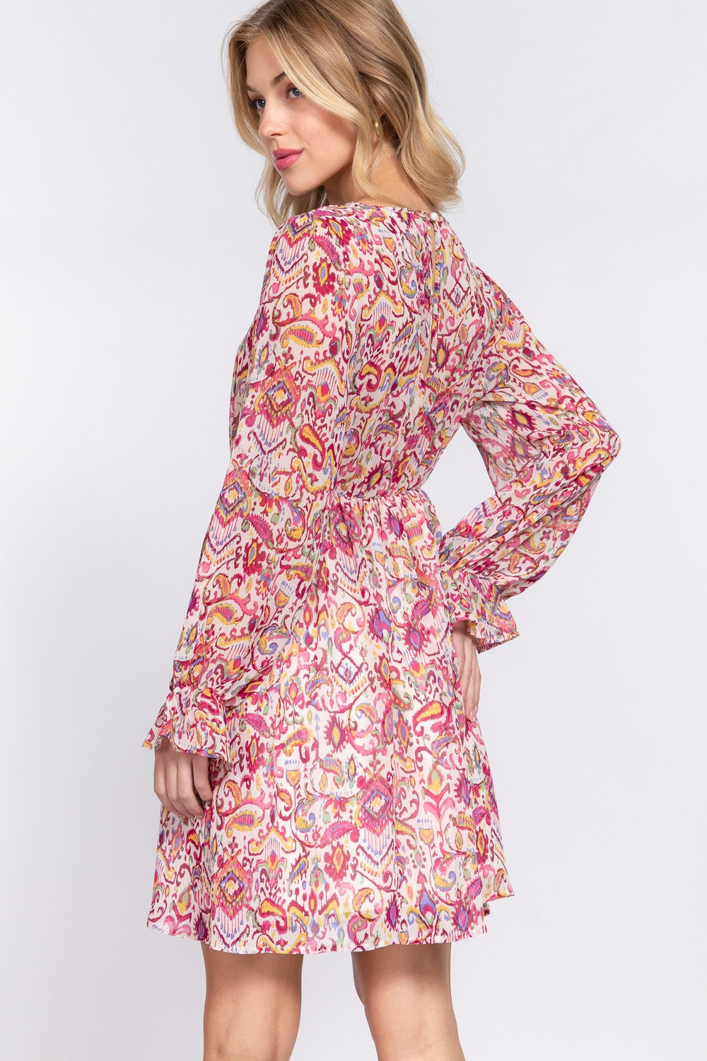 BLOSSOM SLEEVE DRESS