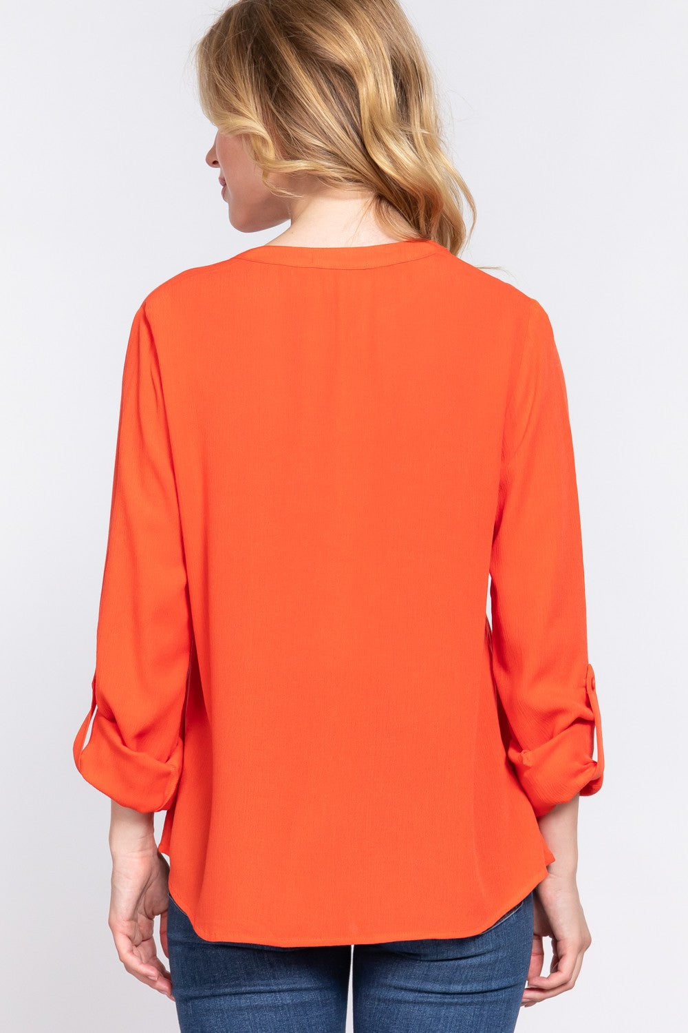 GAUZE POCKETED BLOUSE