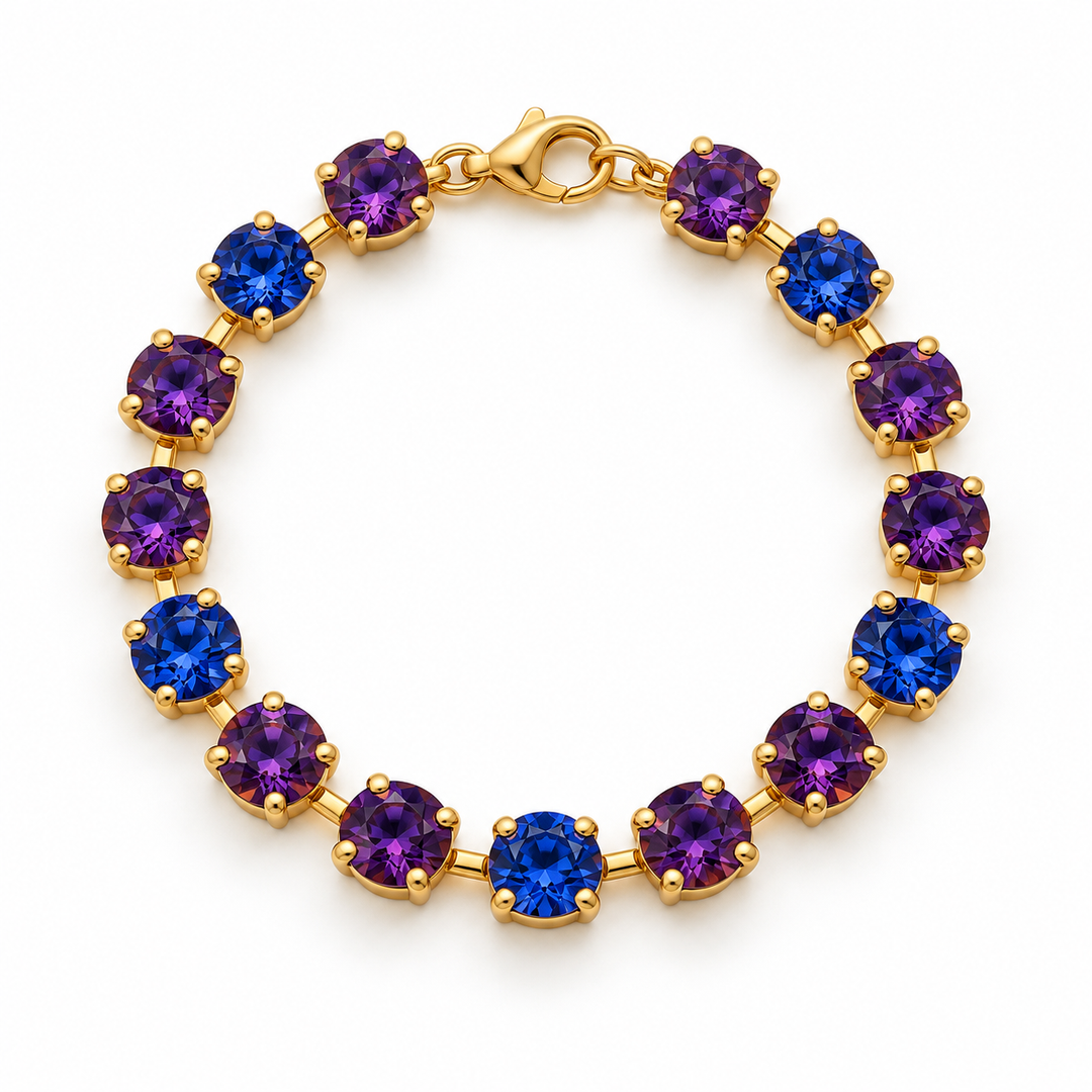 Sapphire Gold Delight | Bracelet