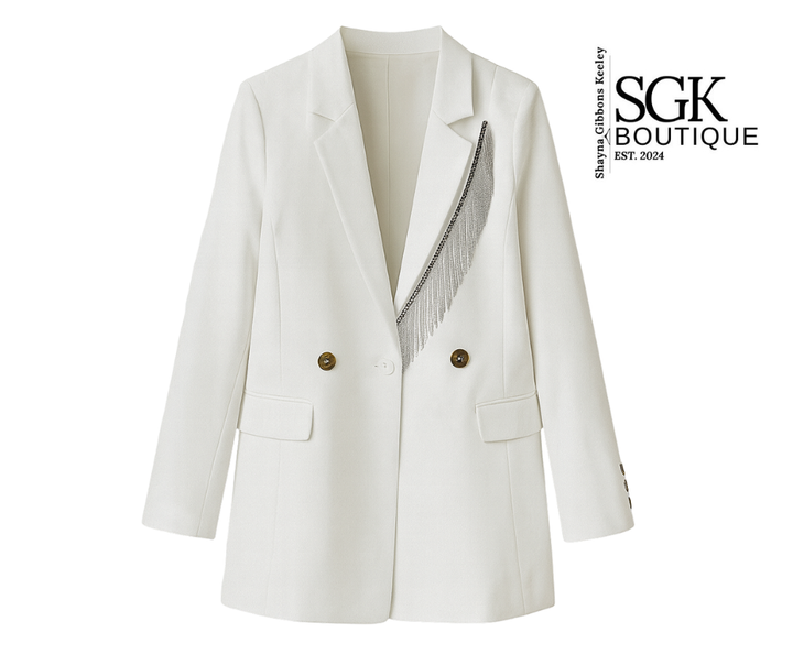 Final Sale|Holiday Tassel Blazer