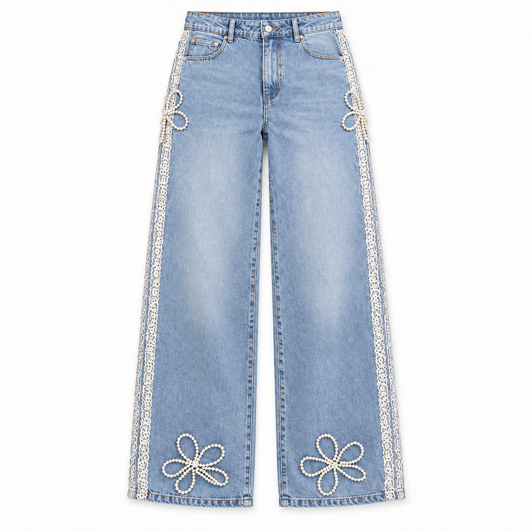 Lace Trim | Pearl Denim