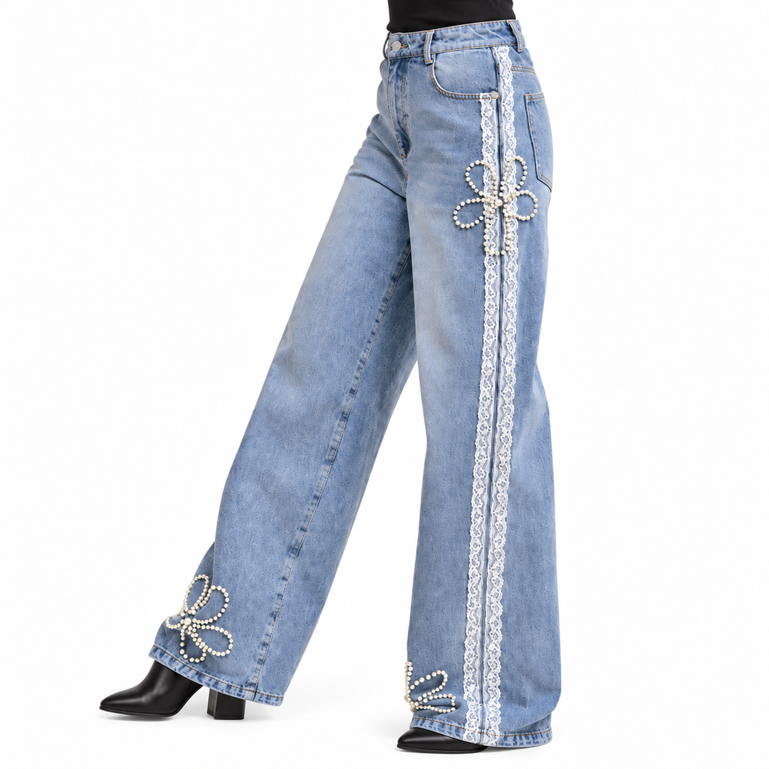 Lace Trim | Pearl Denim