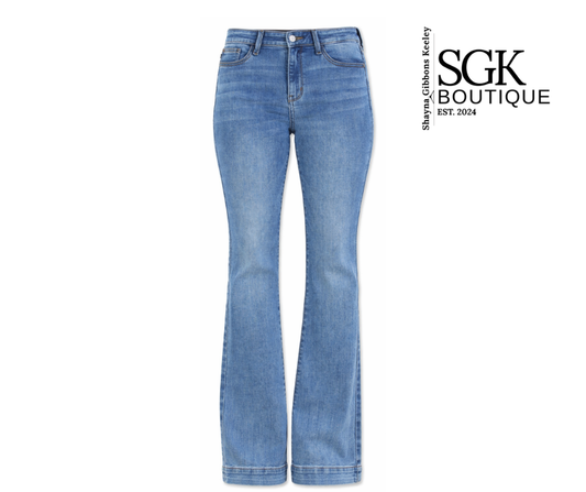 Wide Hem Flare Jeans