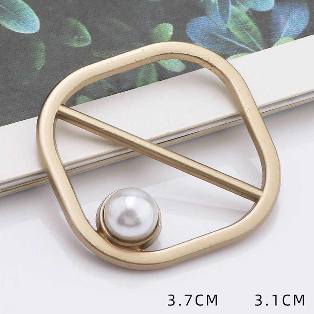 SQUARE PEARL SHIRT RING