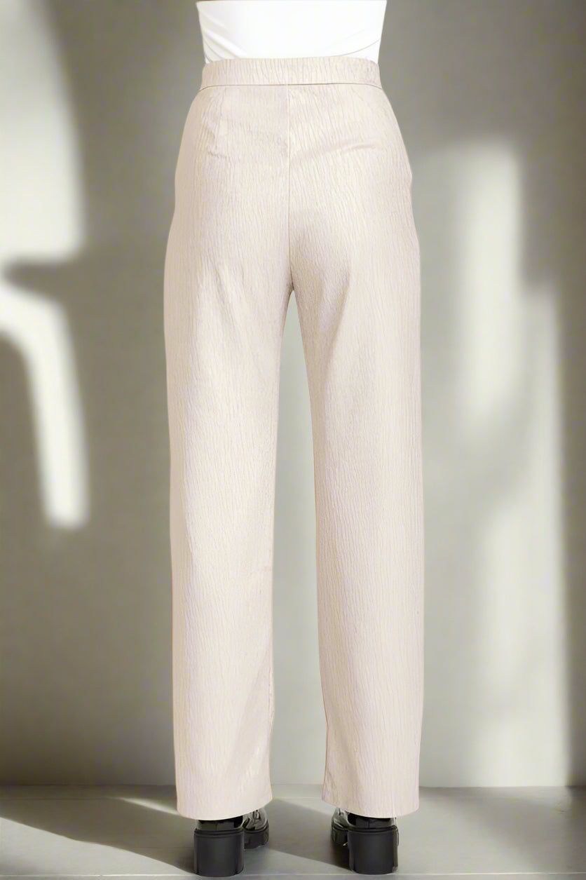 Beige pants on a white background