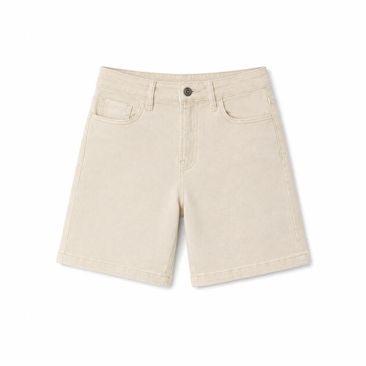 Beige | Denim Shorts