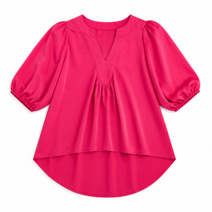 V-Neck Puff Sleeve Top