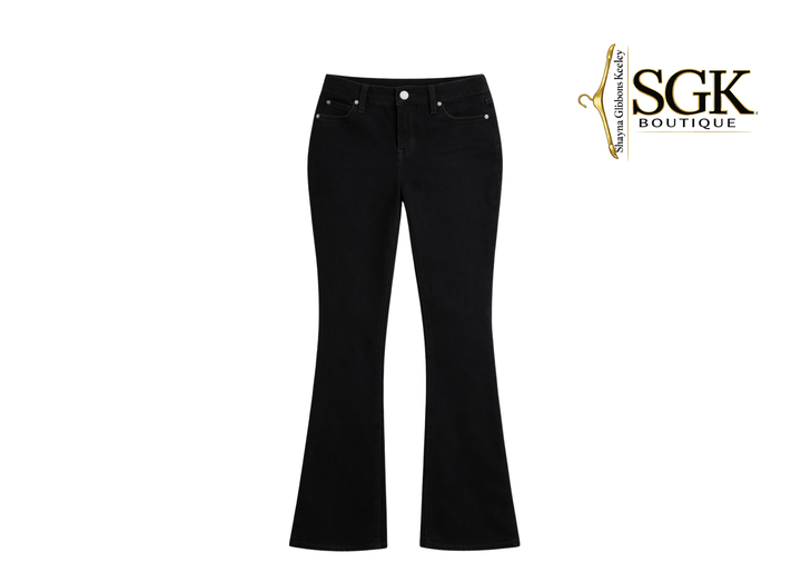 Black jeans on a white background with SGK Boutique logo.