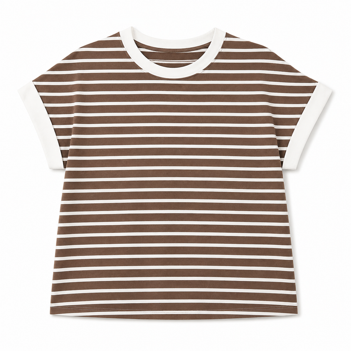 Brown | Striped Tee