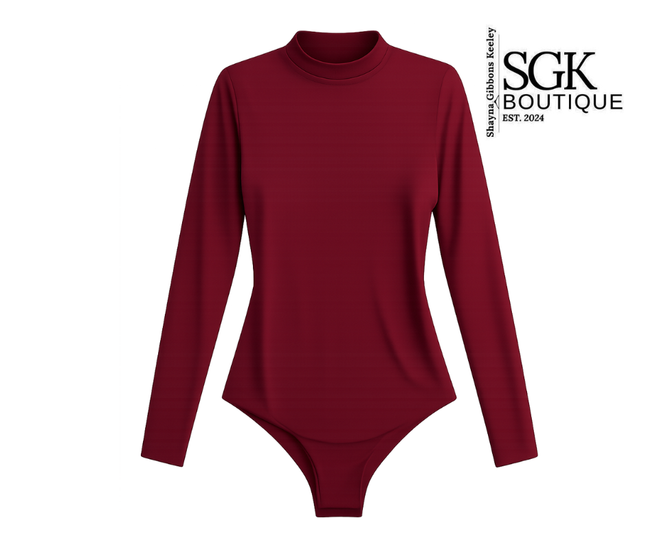 MOCK NECK LONG SLEEVE BODYSUIT