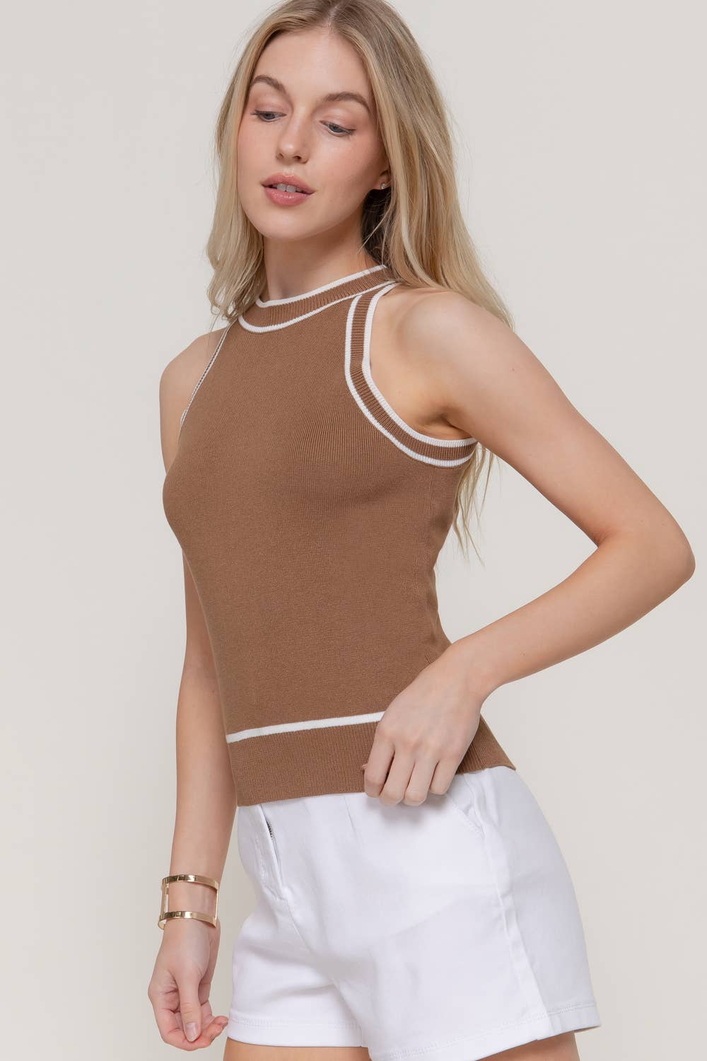 Contrast Stripe | Halter