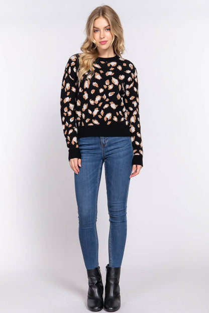 Jacquard Animal Sweater