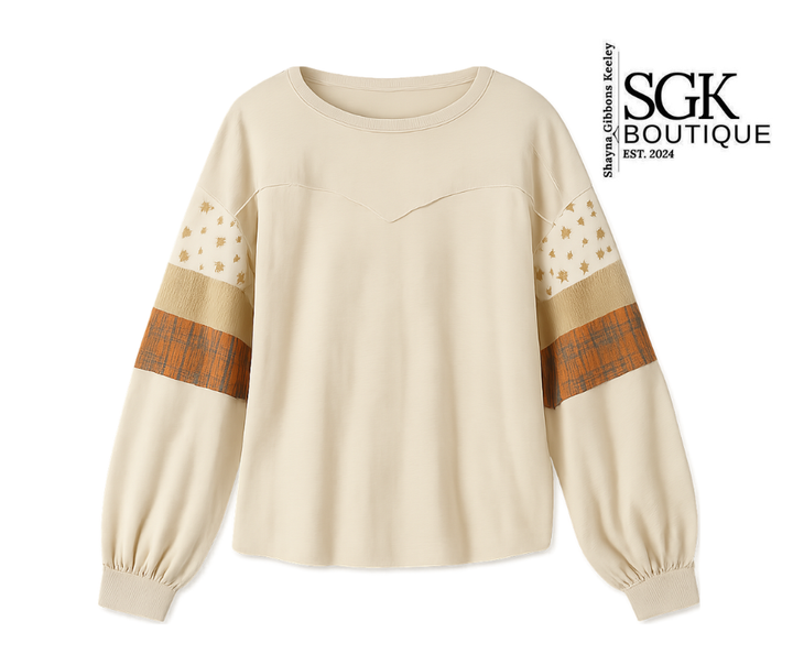 FINAL SALE | Check Color Block Top