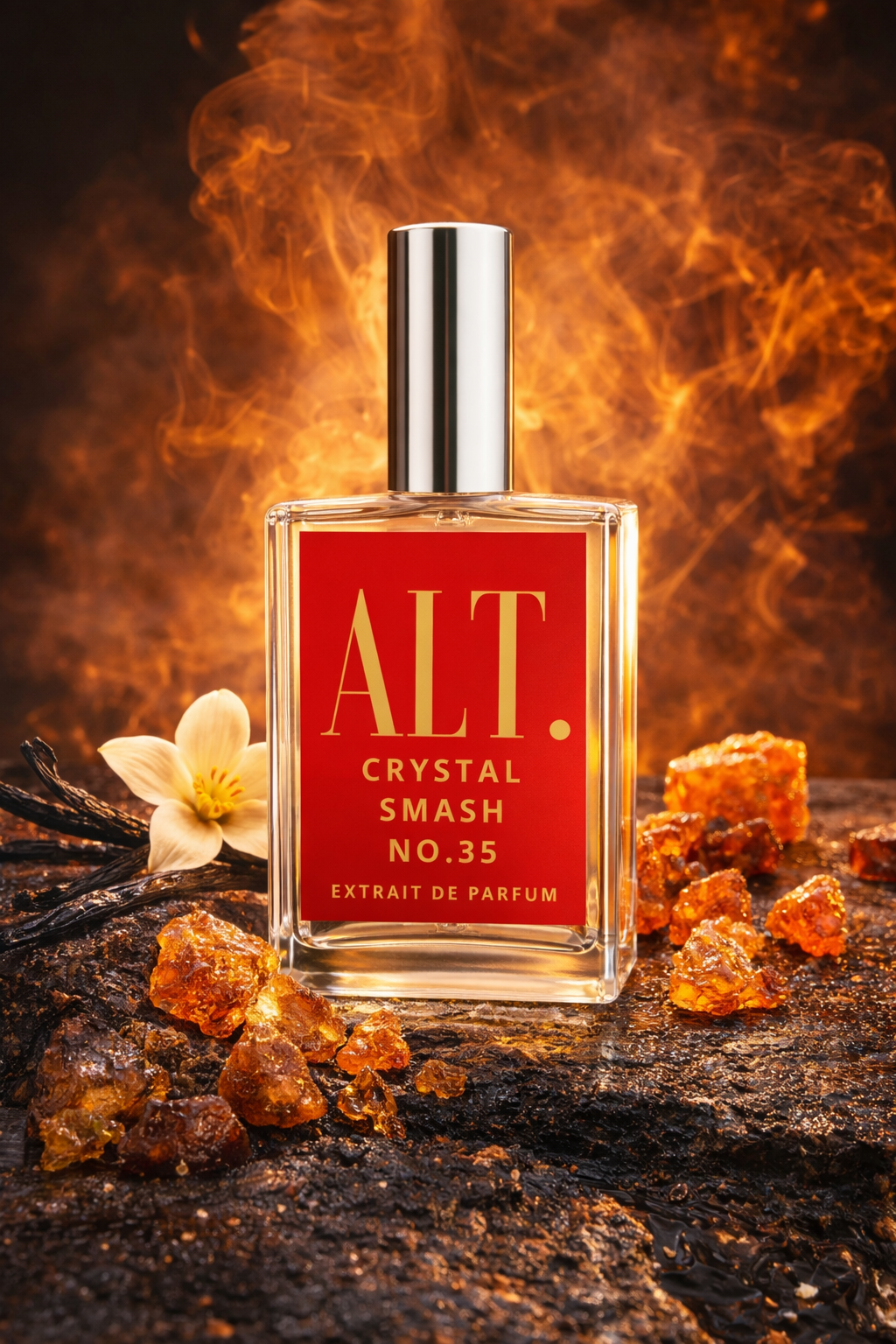 Perfume bottle labeled &