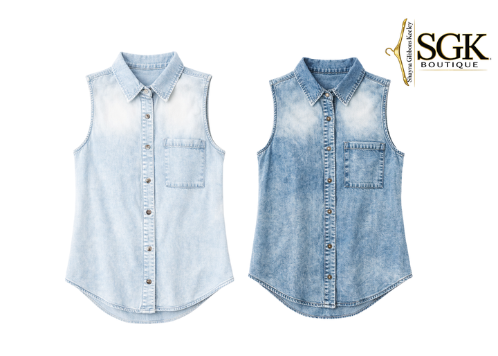 Chambray Sleeveless|Denim