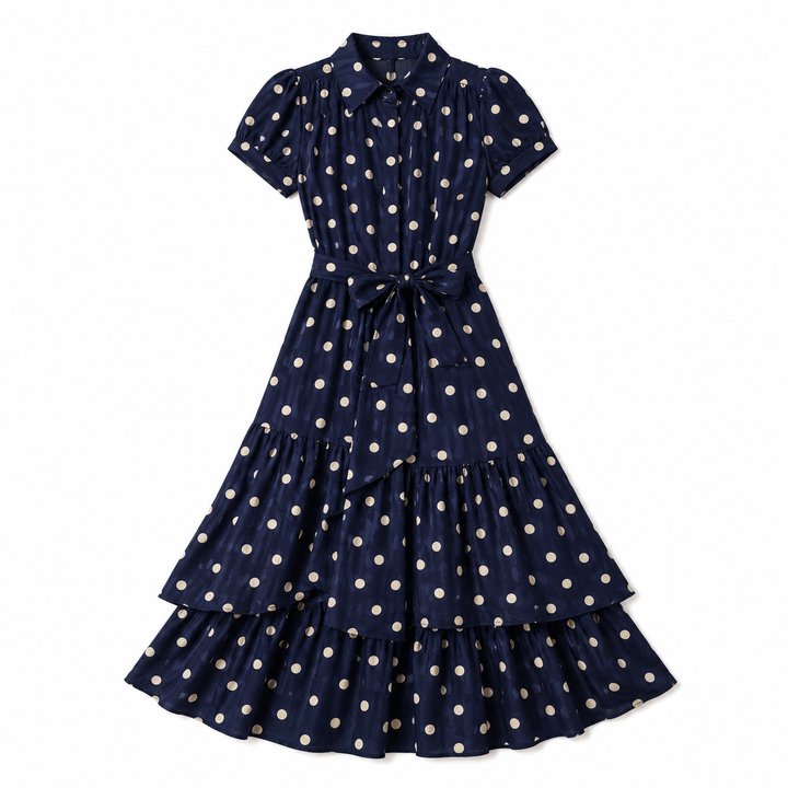 Polka Dot | Ruffle Maxi Dress