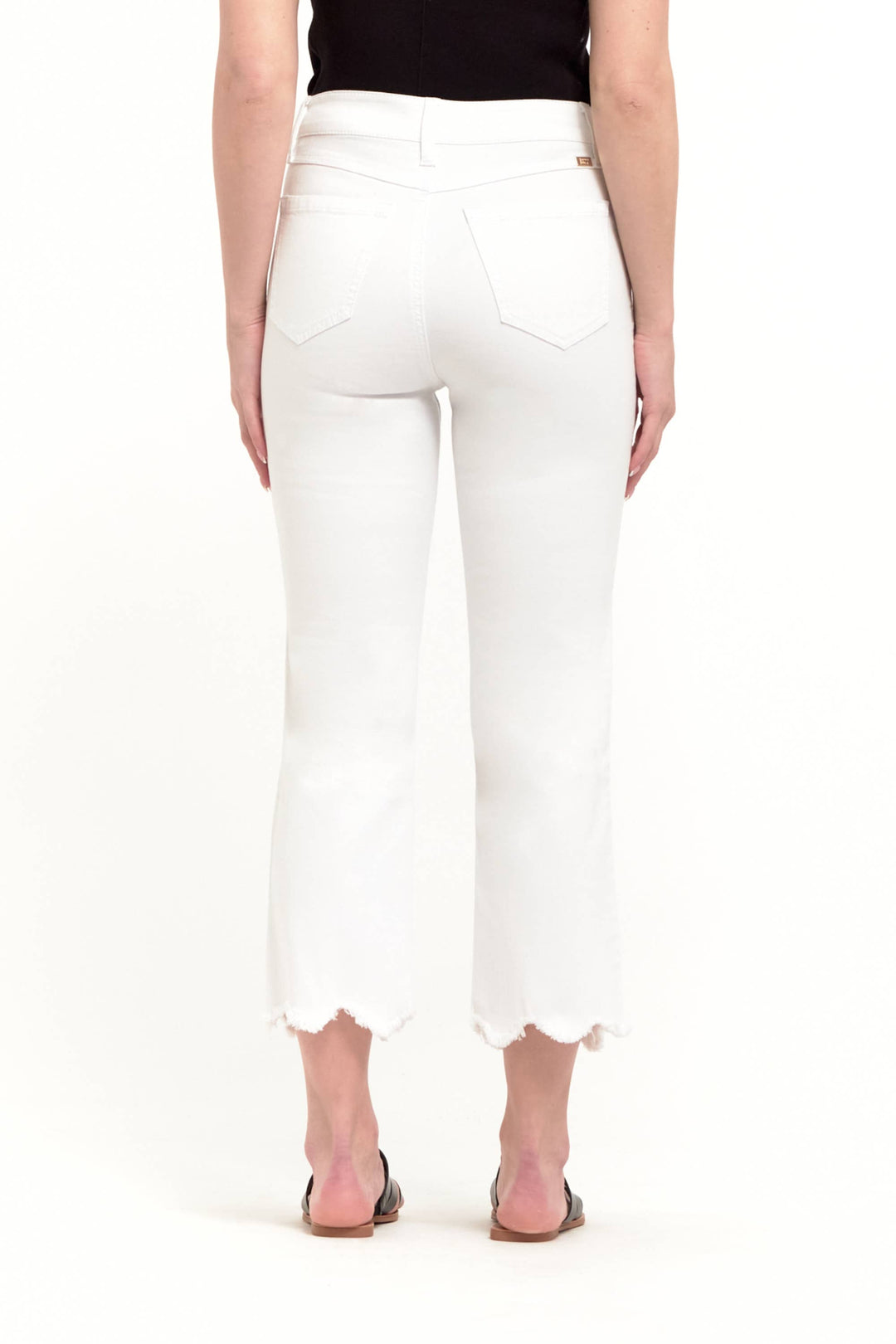 White | Scalloped Hem
