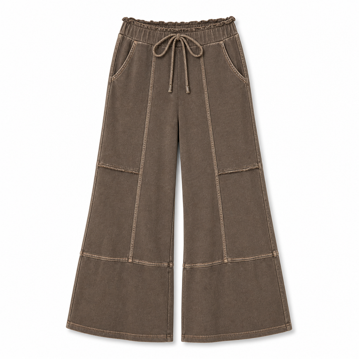 Brown Wide Leg | Casual Pants