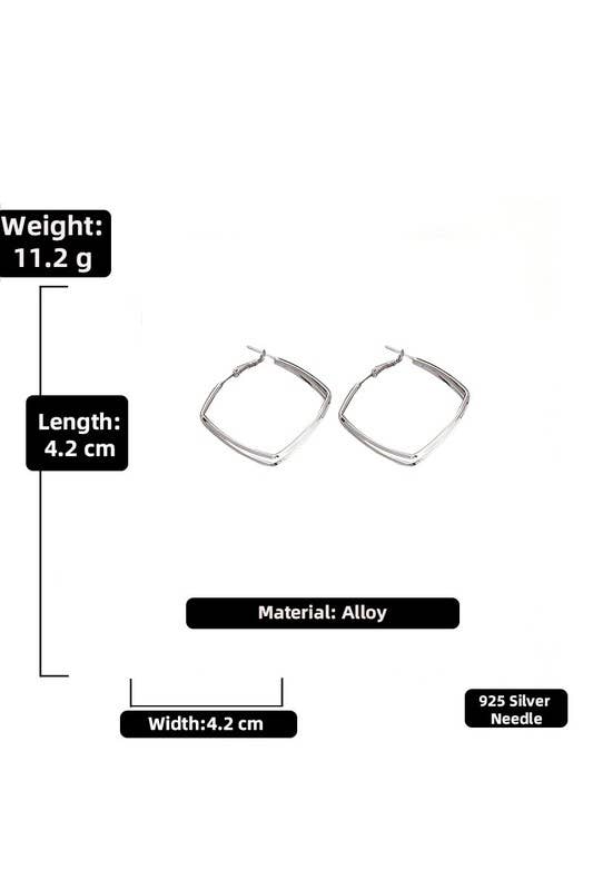 DOUBLE SQUARE EARRINGS