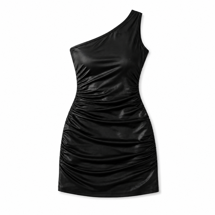 Final Sale | One Shoulder Ruched Dress