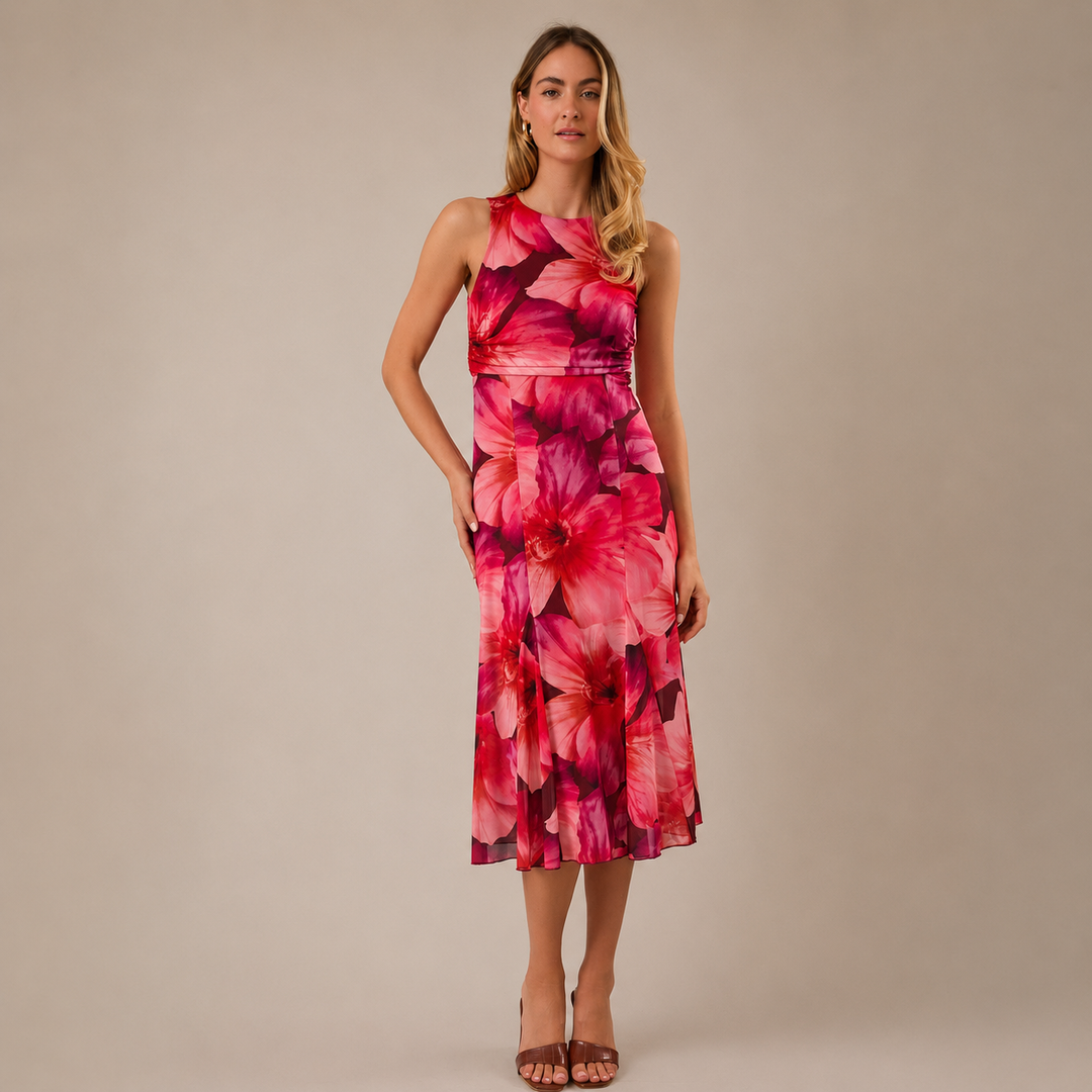 Floral | Ruched Dress
