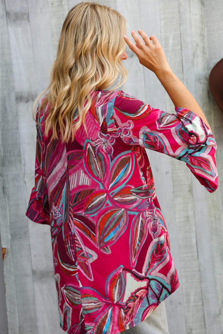 FINAL SALE|Floral Bell Sleeve