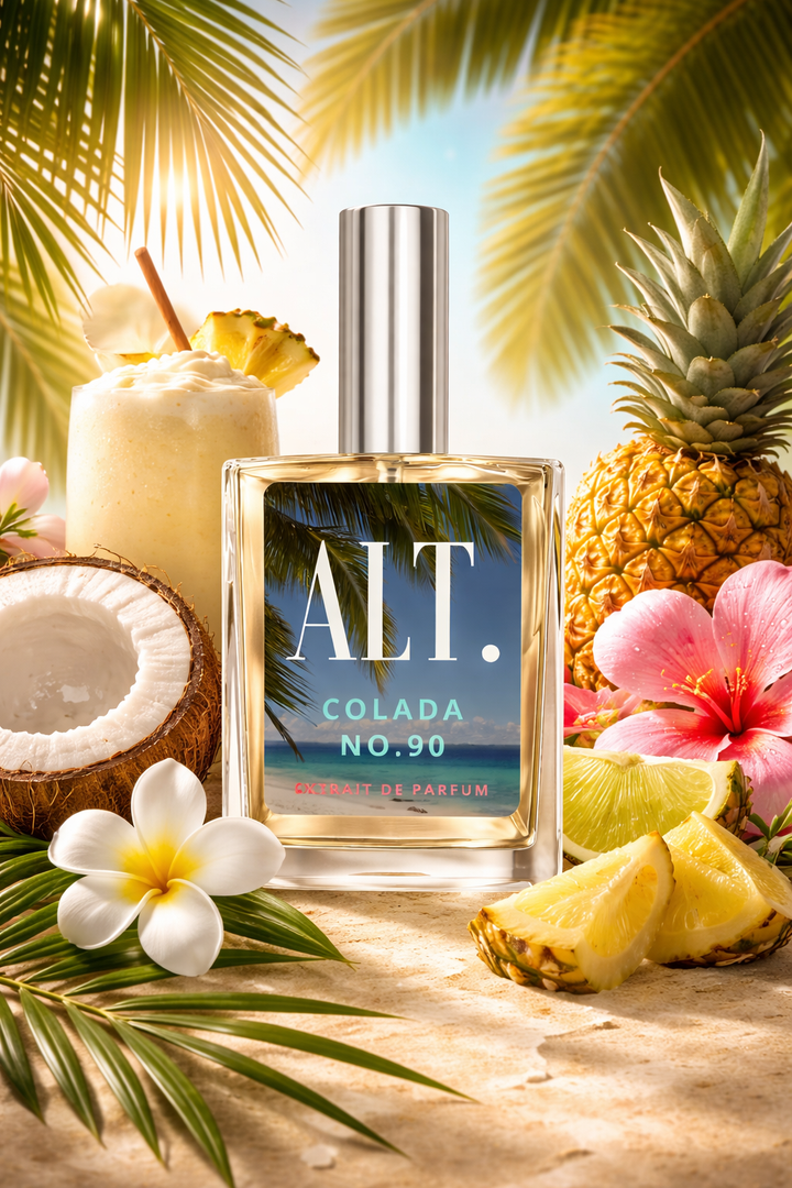 Perfume bottle labeled &