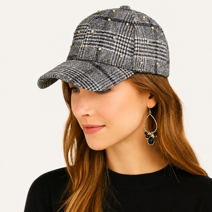 Final Sale | Glitzy Plaid Baseball Hat