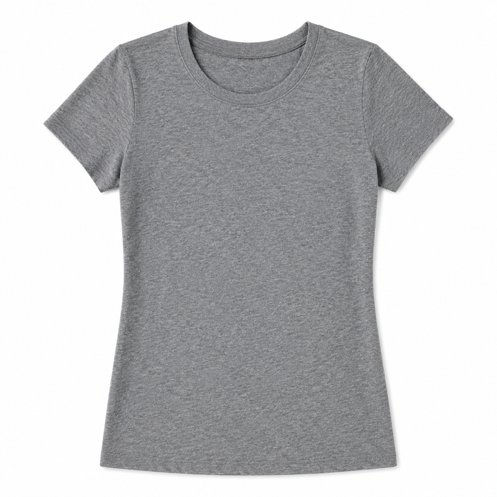 Gray t-shirt on a white background