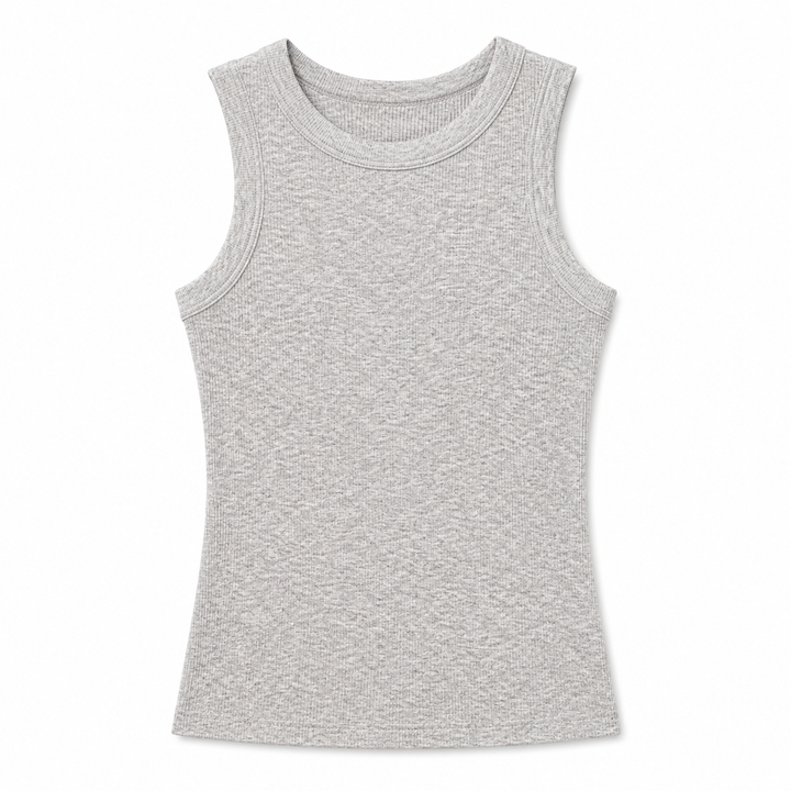 Gray tank top on a white background
