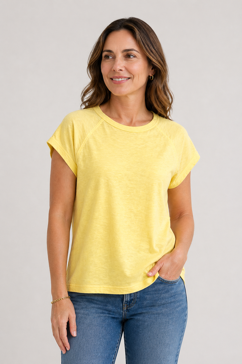 Ivy Tee | Relaxed Yellow Tee