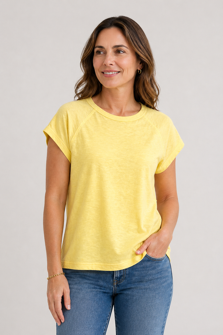 Ivy Tee | Relaxed Yellow Tee