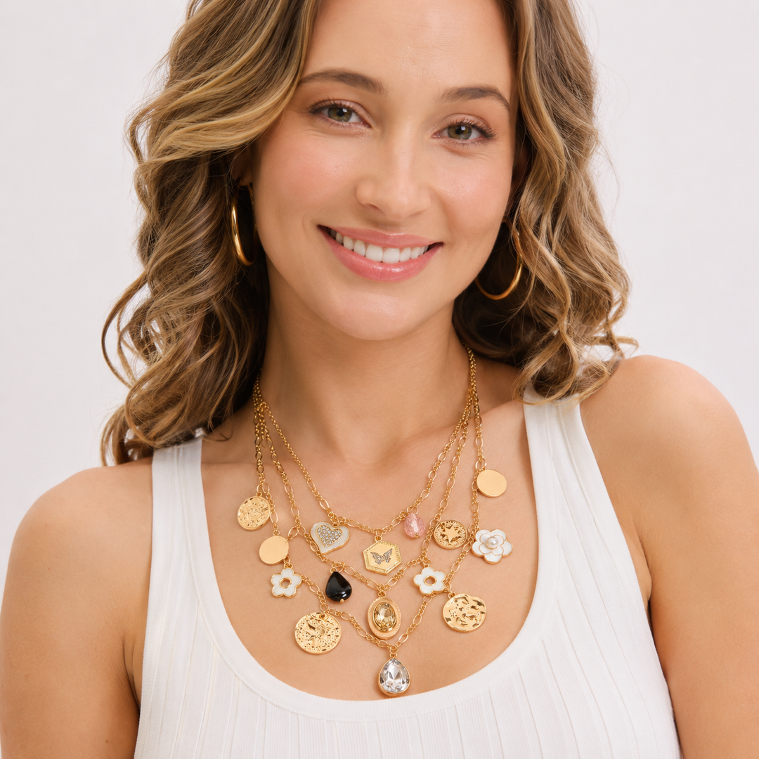 Layered Charm Necklace