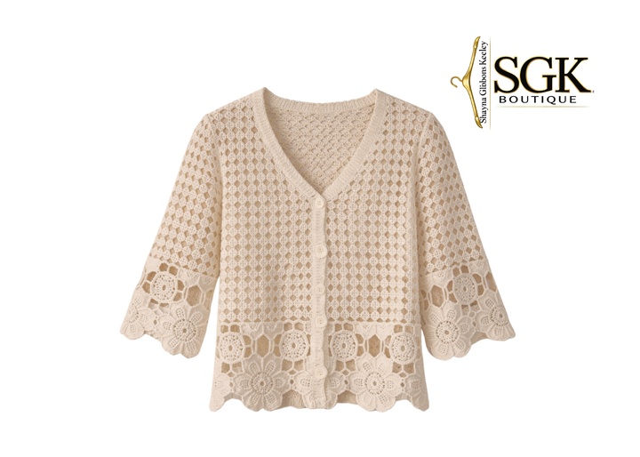 Crochet|Scalloped Cardigan
