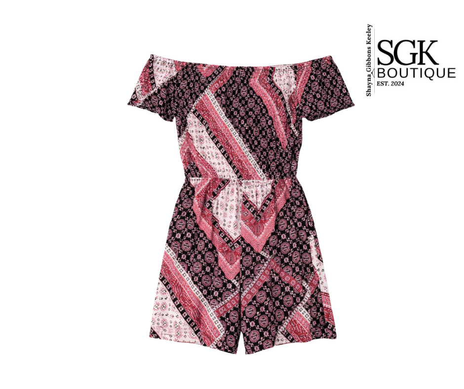 FINAL SALE|Off the Shoulder Romper