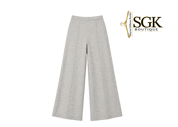 Pintuck | Grey Ponte Pants
