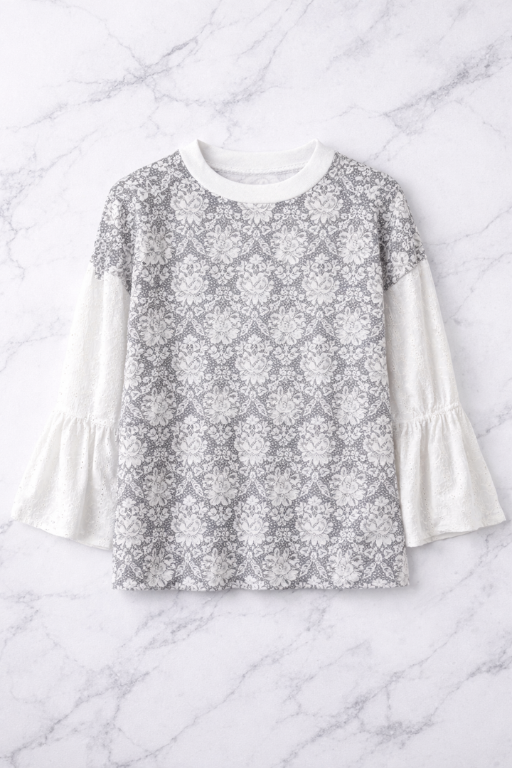 Crochet Knit|Lightweight Patterned Top