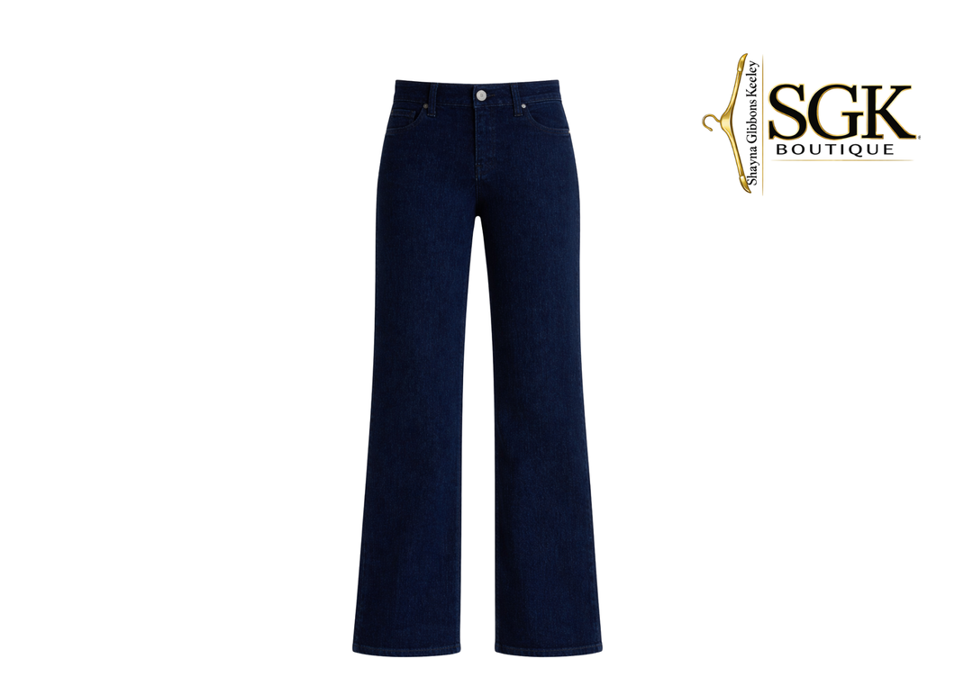 Rinse Wide Leg Jeans| Petite