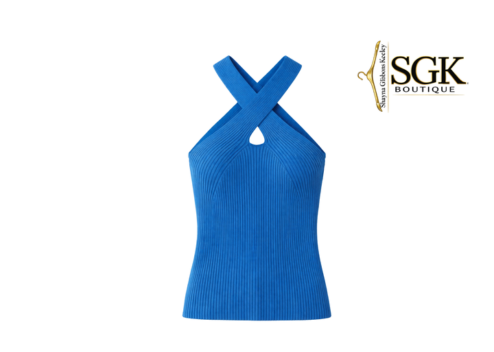Royal|Criss Cross Top