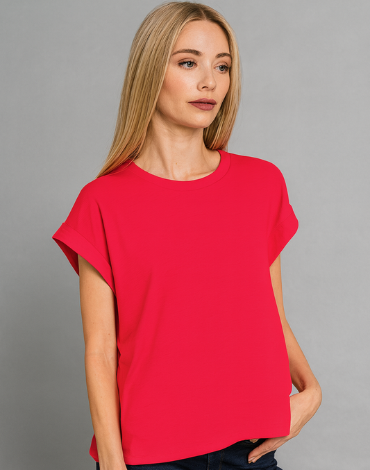 Ruby Rolled Tee