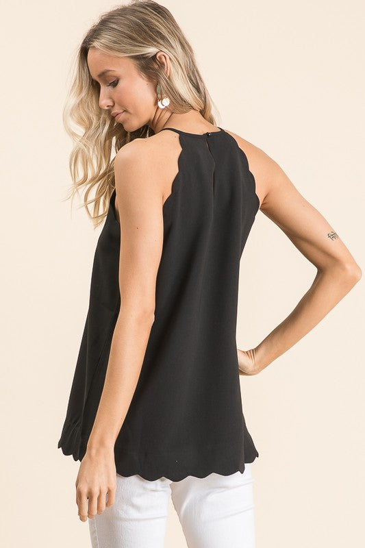 Scalloped Woven | Top
