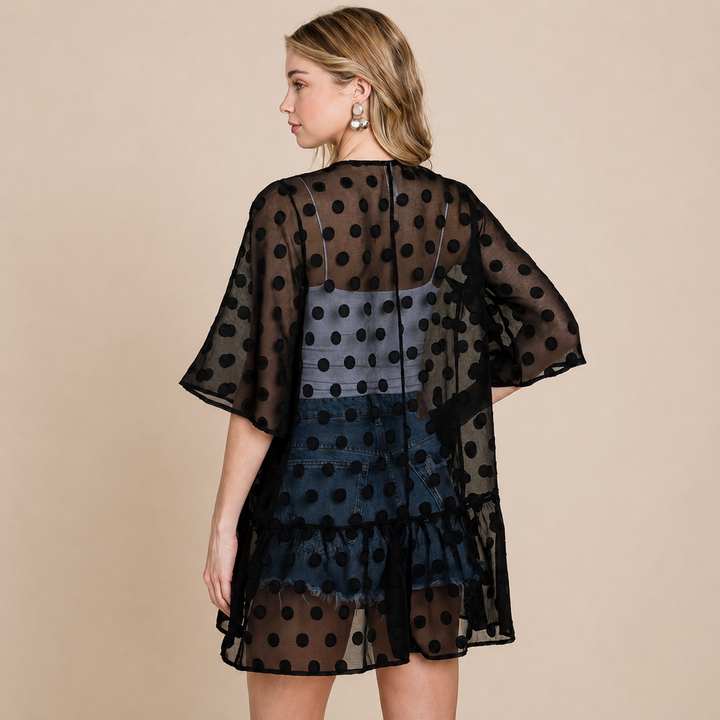 Bell Sleeve | Dot Cardigan