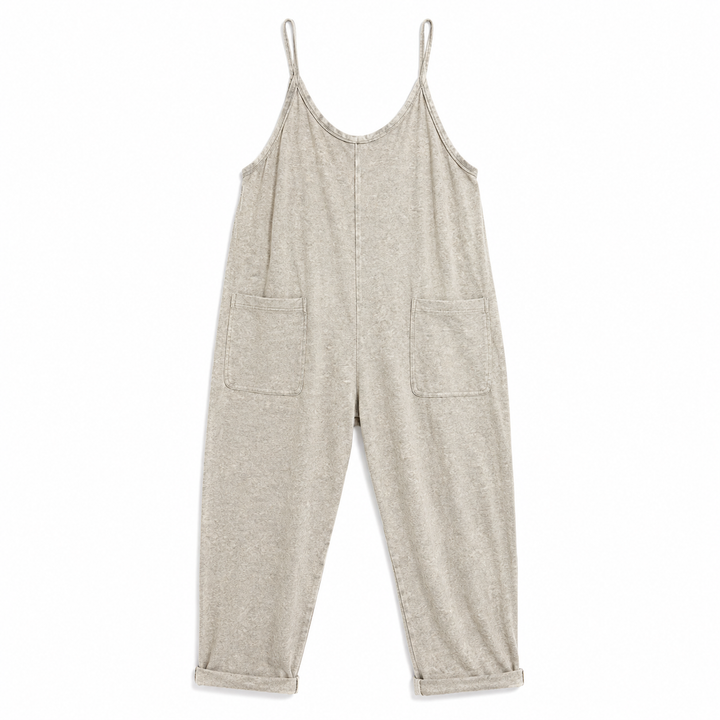 Sleet gray overalls on a white background