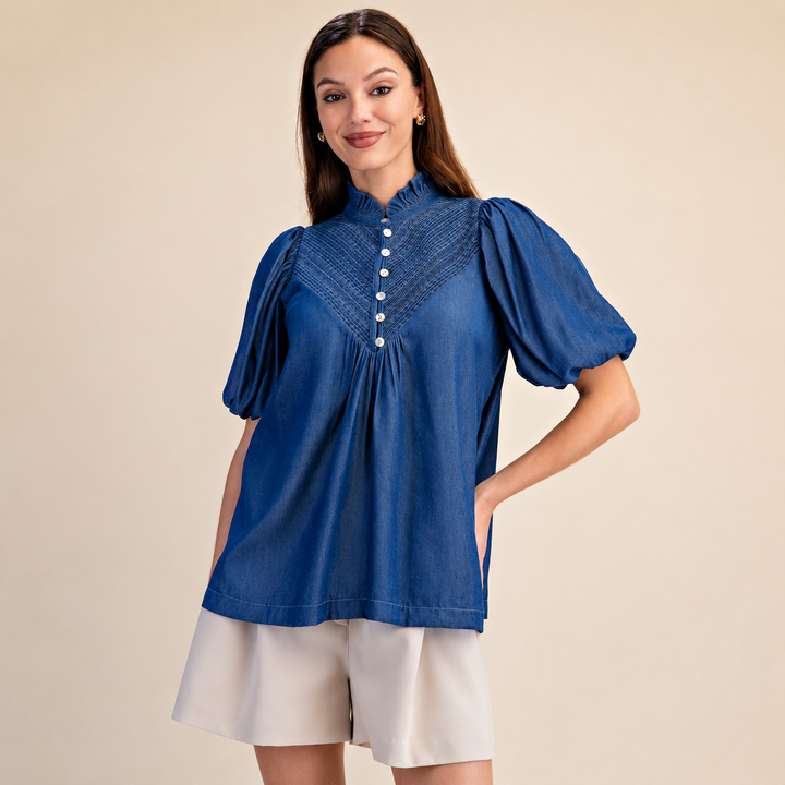Smocked | Ruffle Blouse