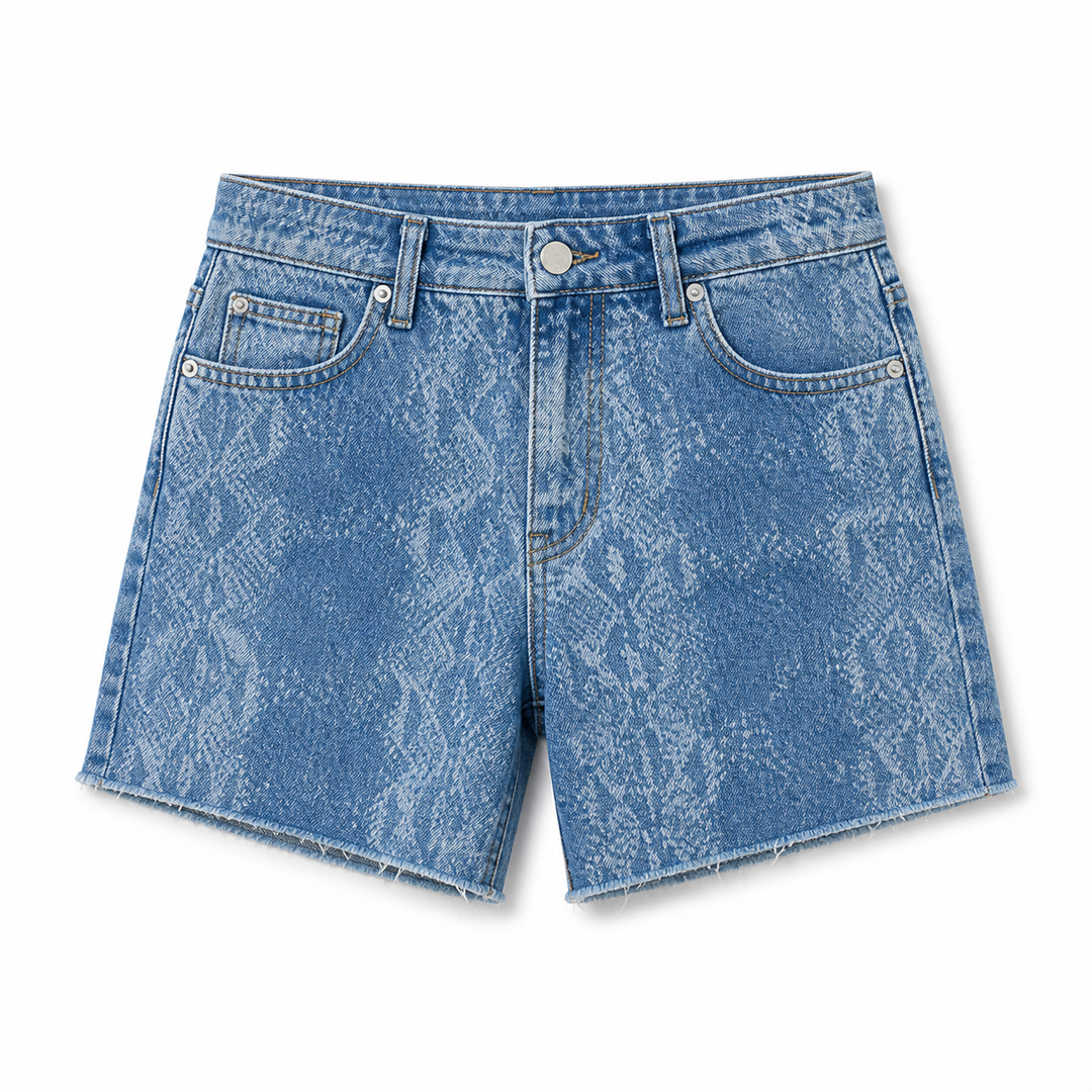 FINAL SALE|SNAKE-SKIN SHORTS